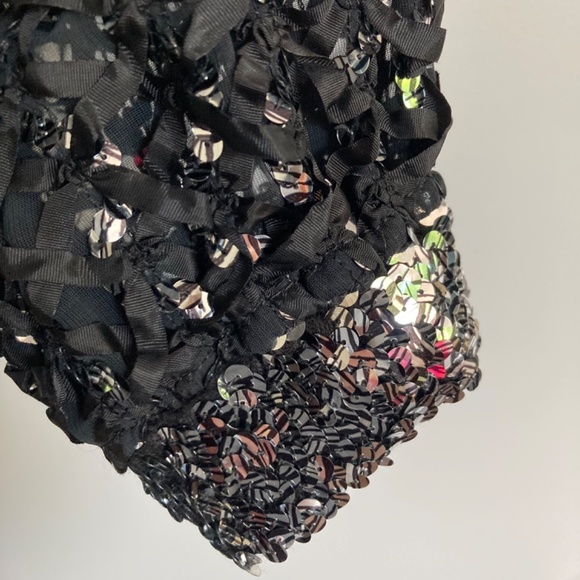 1970/80s Sequin and Ribbon Evening Topper - Picture 5 of 7